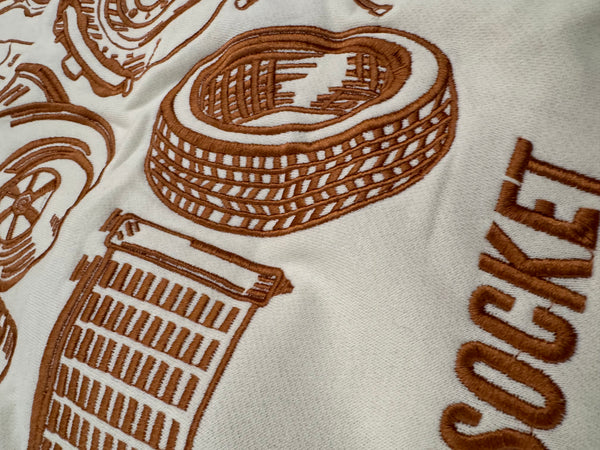 Cream Japanese / Premium Hoodie / 4yr