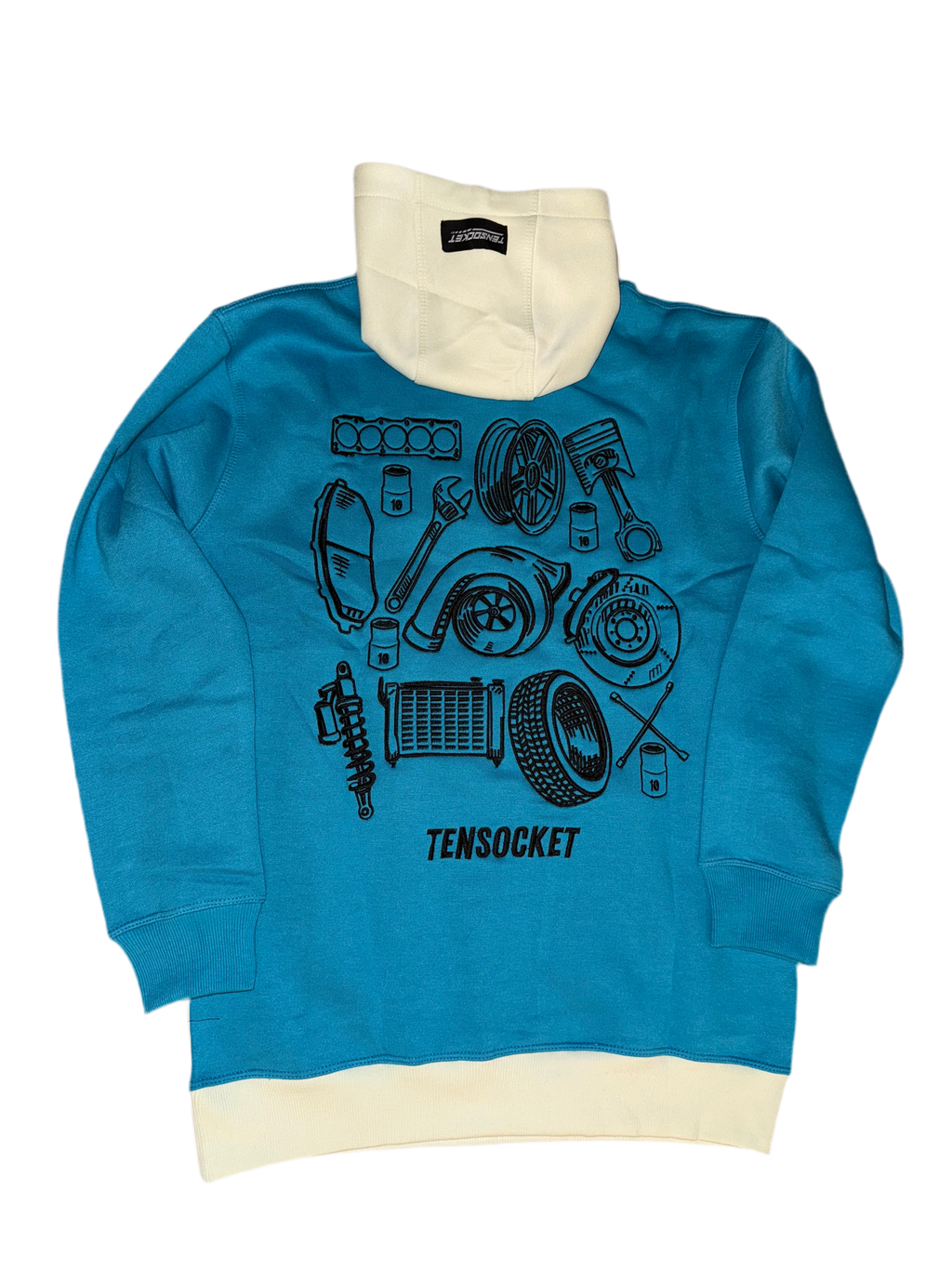 Retro Blue  / Premium Hoodie / 4yr