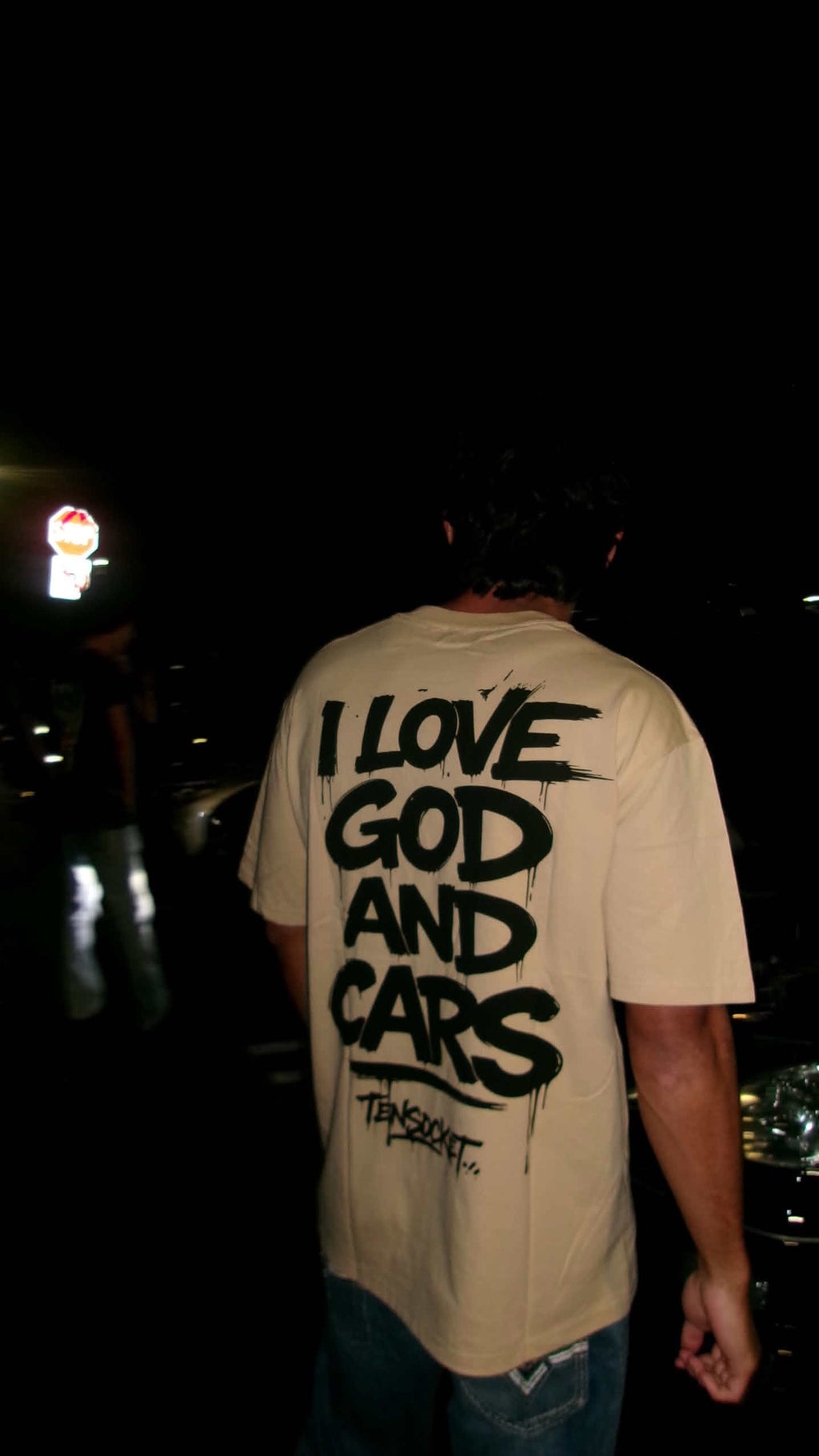 I love God - Sand - T-shirt / Premium