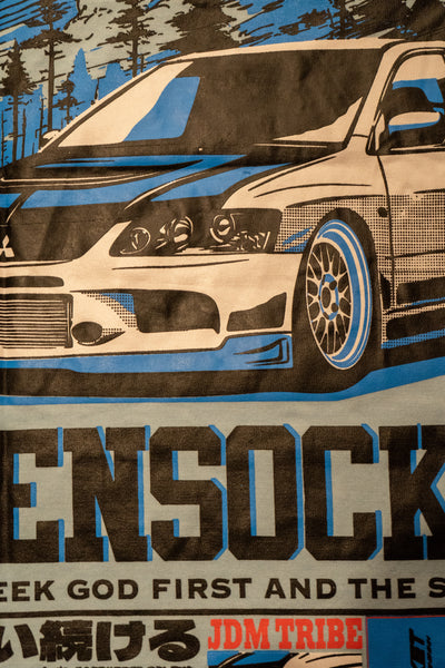 Evolution / Blue / Premium T-shirt