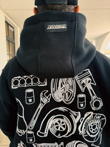 Black Japanese / Pre-Order/  Hoodie / 4yr
