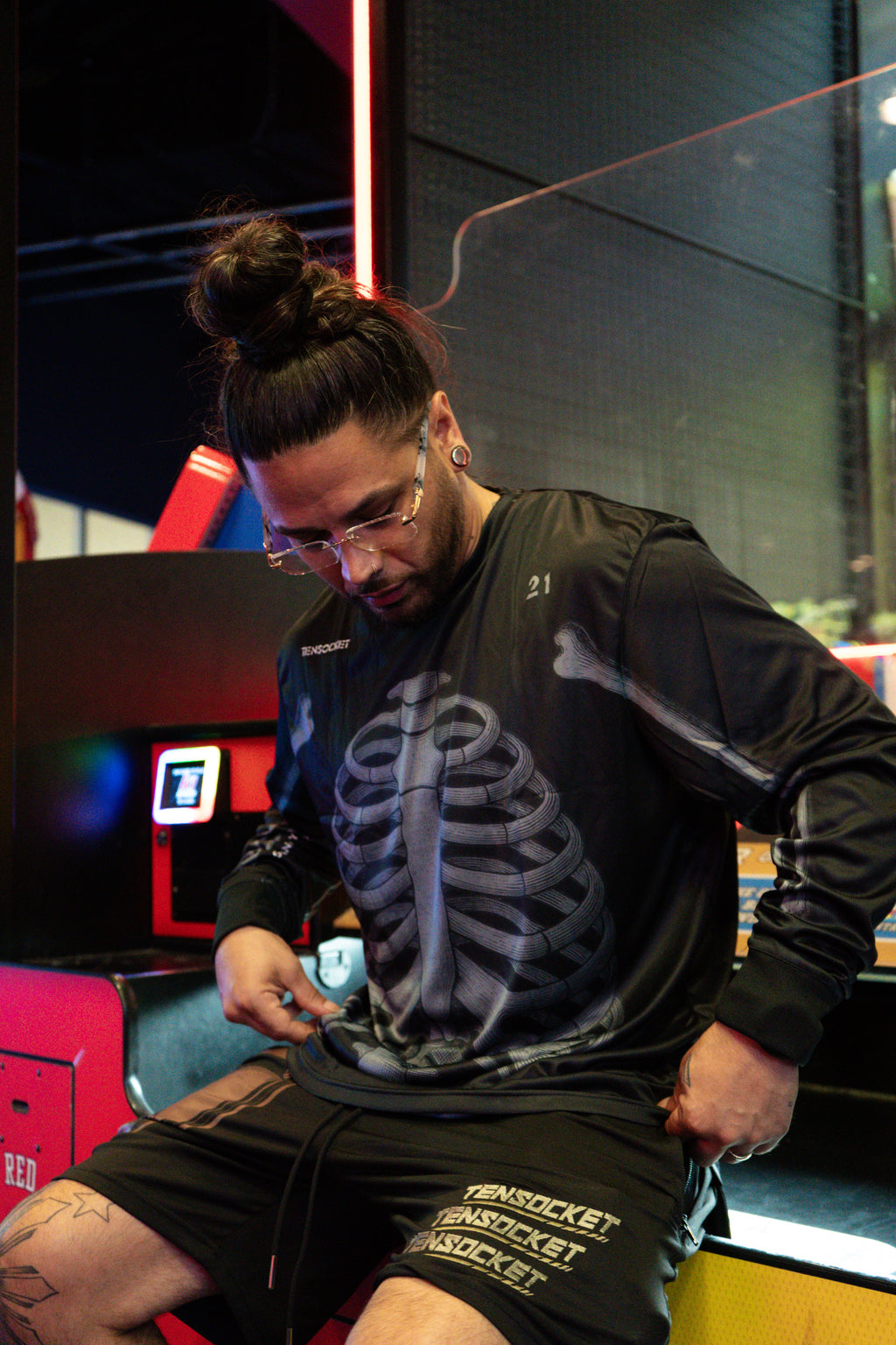 Black Bones / Dry Fit / Longsleeve Shirt
