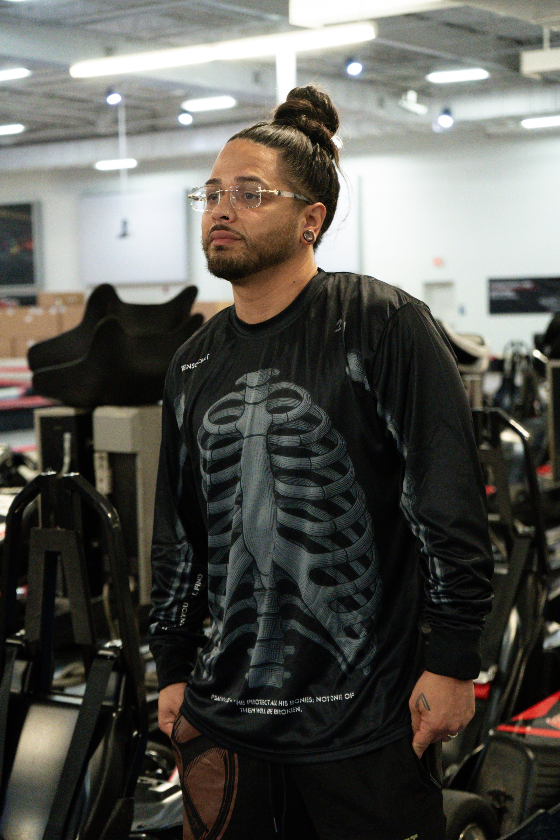 Black Bones / Dry Fit / Longsleeve Shirt