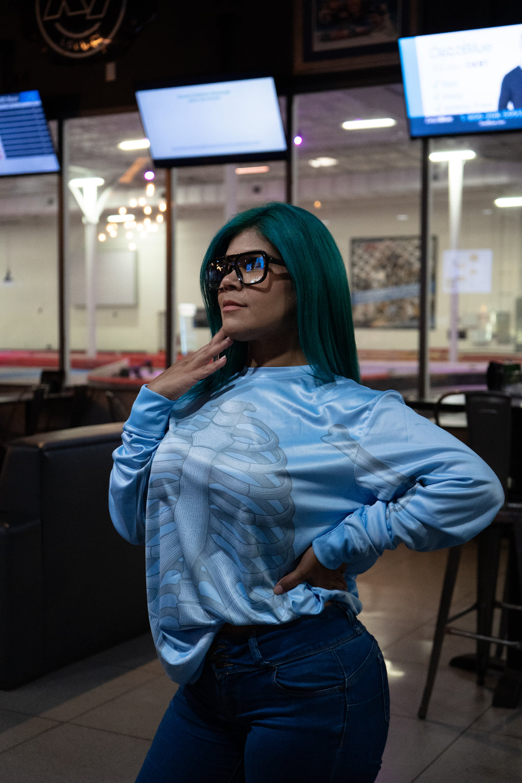 Blue Bones / Dry Fit / Longsleeve Shirt