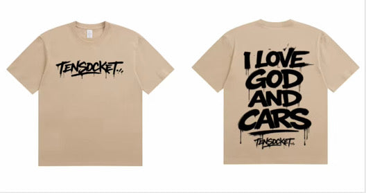 I love God - Sand - T-shirt / Premium