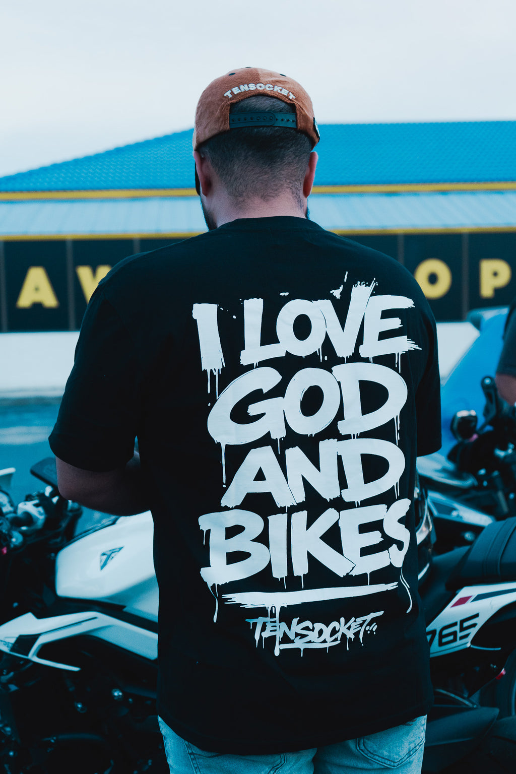 I love God and Bikes / T-shirt / Premium