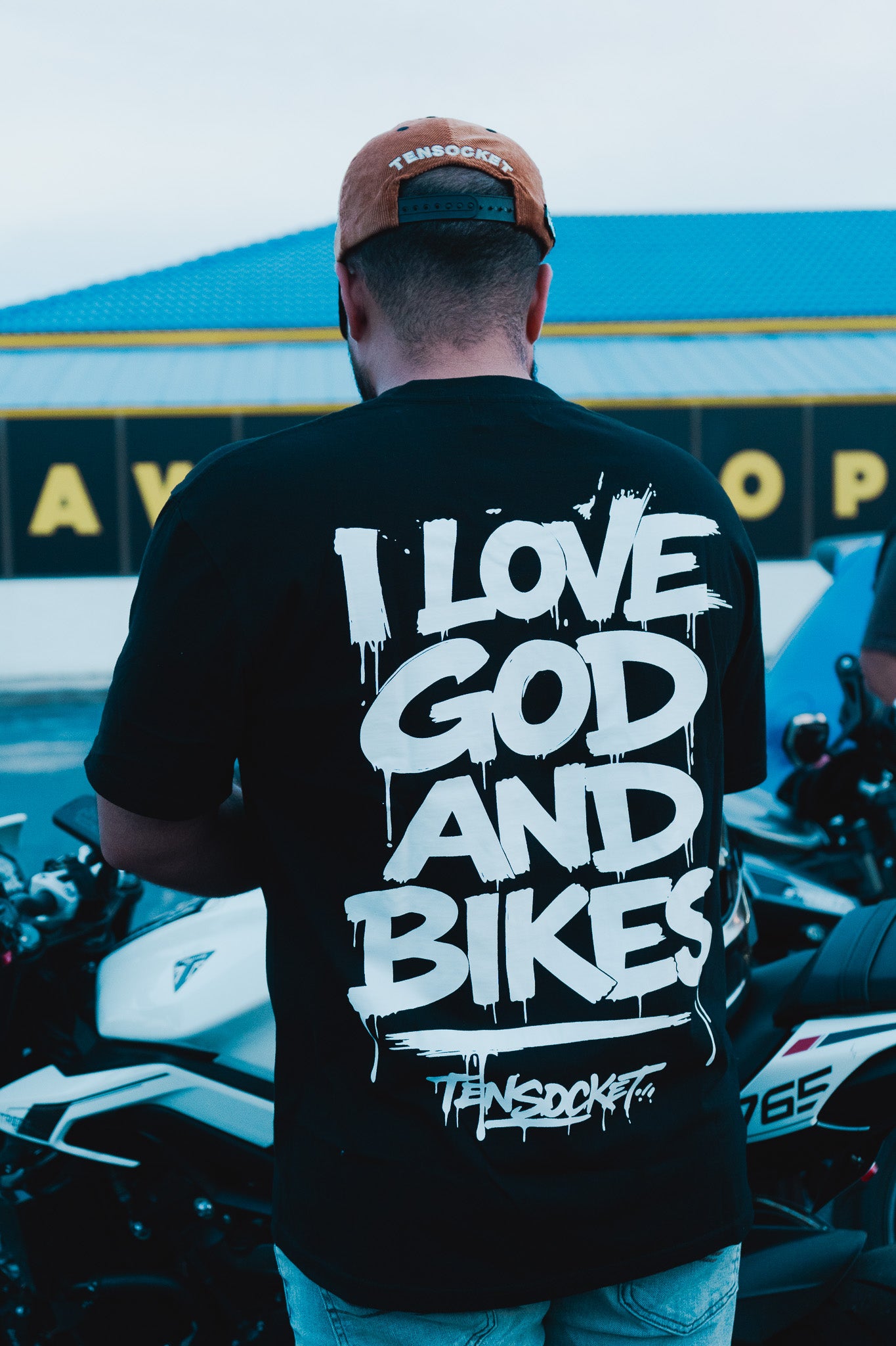 I love God and Bikes / T-shirt / Premium