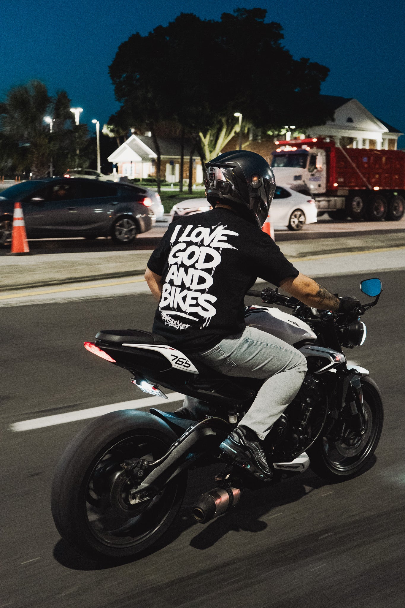 I love God and Bikes / T-shirt / Premium