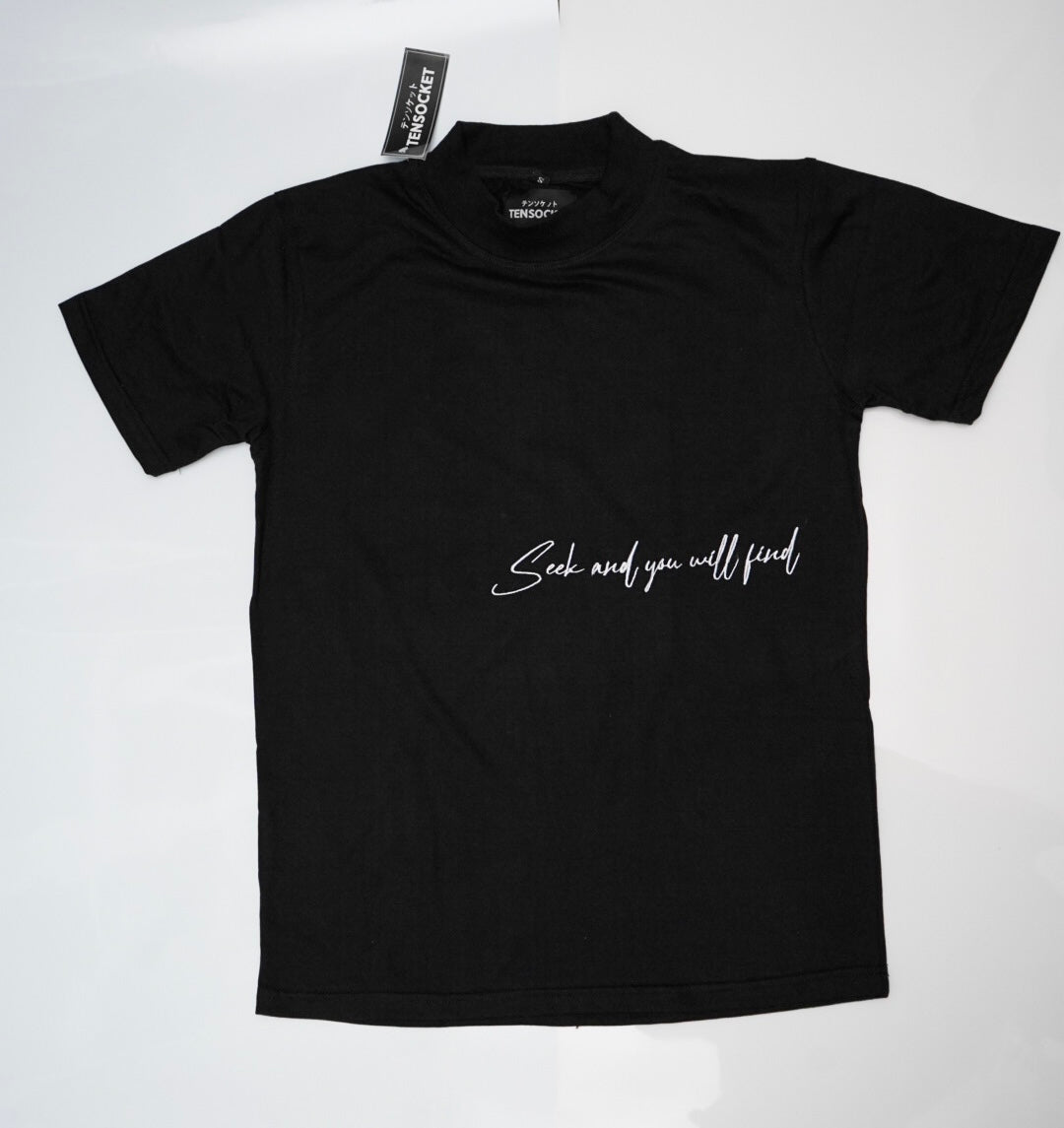 Black / Embroidered / T-Shirt